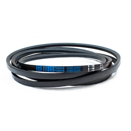 D&D B199 Classical V-Belt, 202 in Outside Length, 21/32 in Top Width, 1 Ribs B199